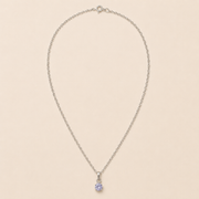 Collar Violette Cristal Lila Plata .925
