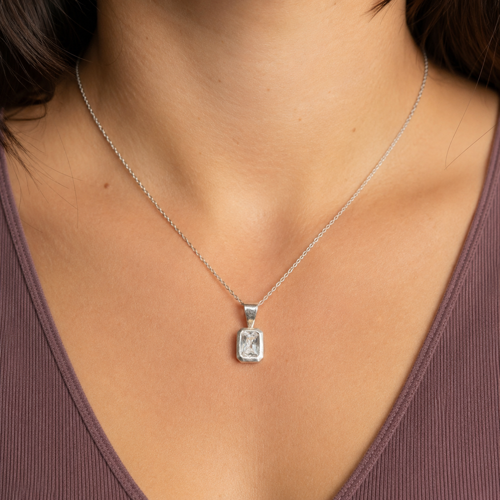 Dije Lucienne Cristal Plata .925