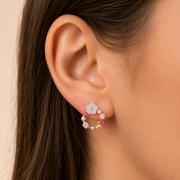 Detalle de Mini Aros Flor Amelie Hadorelle