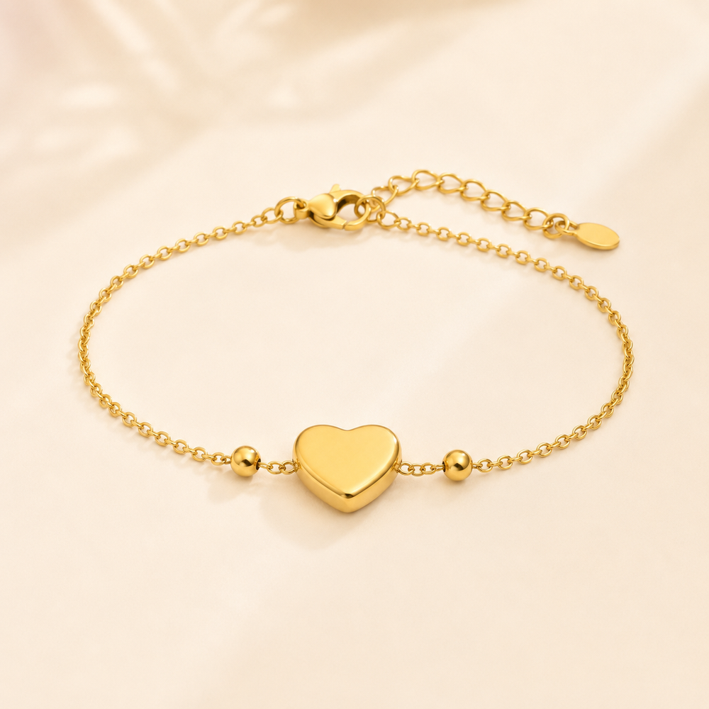 Pulsera Amara Corazón Dorado