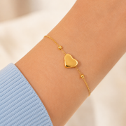 Pulsera Amara Corazón Dorado