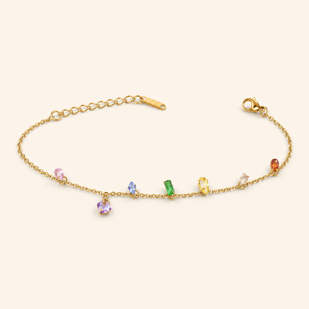 Pulsera Amelie Cristales Dorados