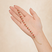 Pulsera Cerise Cerezas Doradas