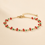 Pulsera Cerise Cerezas Doradas