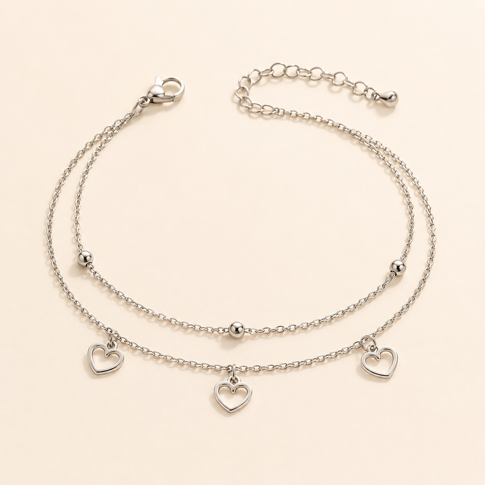 Pulsera Evelisse Tres Corazones