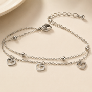 Pulsera Evelisse Tres Corazones
