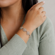 Pulsera Floriane Filigrana Floral Plata .925