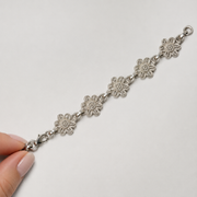Pulsera Floriane Filigrana Floral Plata .925