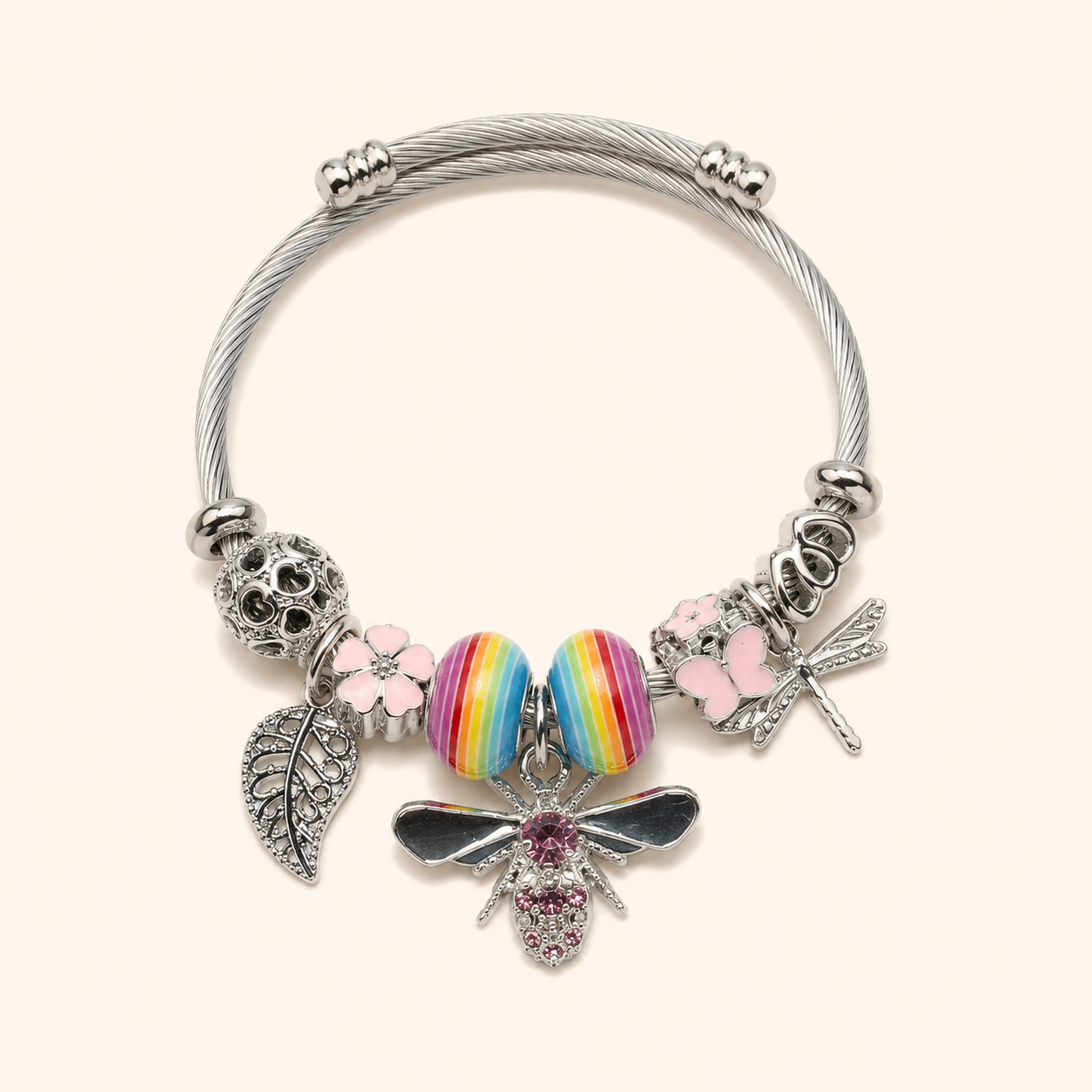 Pulsera Iriselle Charms Arcoíris