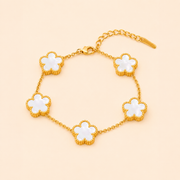 Pulsera Ivoire Flor Blanca