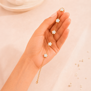 Pulsera Ivoire Flor Blanca