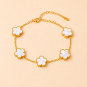 Pulsera Ivoire Flor Blanca