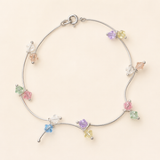 Pulsera Lunelle Cristales Pastel Plata .925