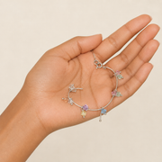 Pulsera Lunelle Cristales Pastel Plata .925