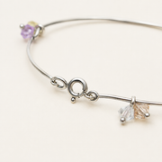 Pulsera Lunelle Cristales Pastel Plata .925
