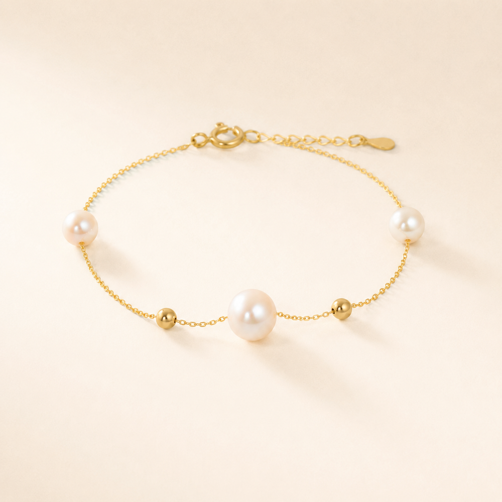 Pulsera Maelle Perla Dorada