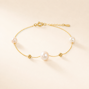 Pulsera Maelle Perla Dorada