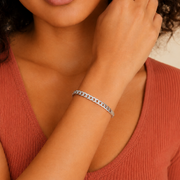 Pulsera Maëlys Eslabón Cubano Plata .925