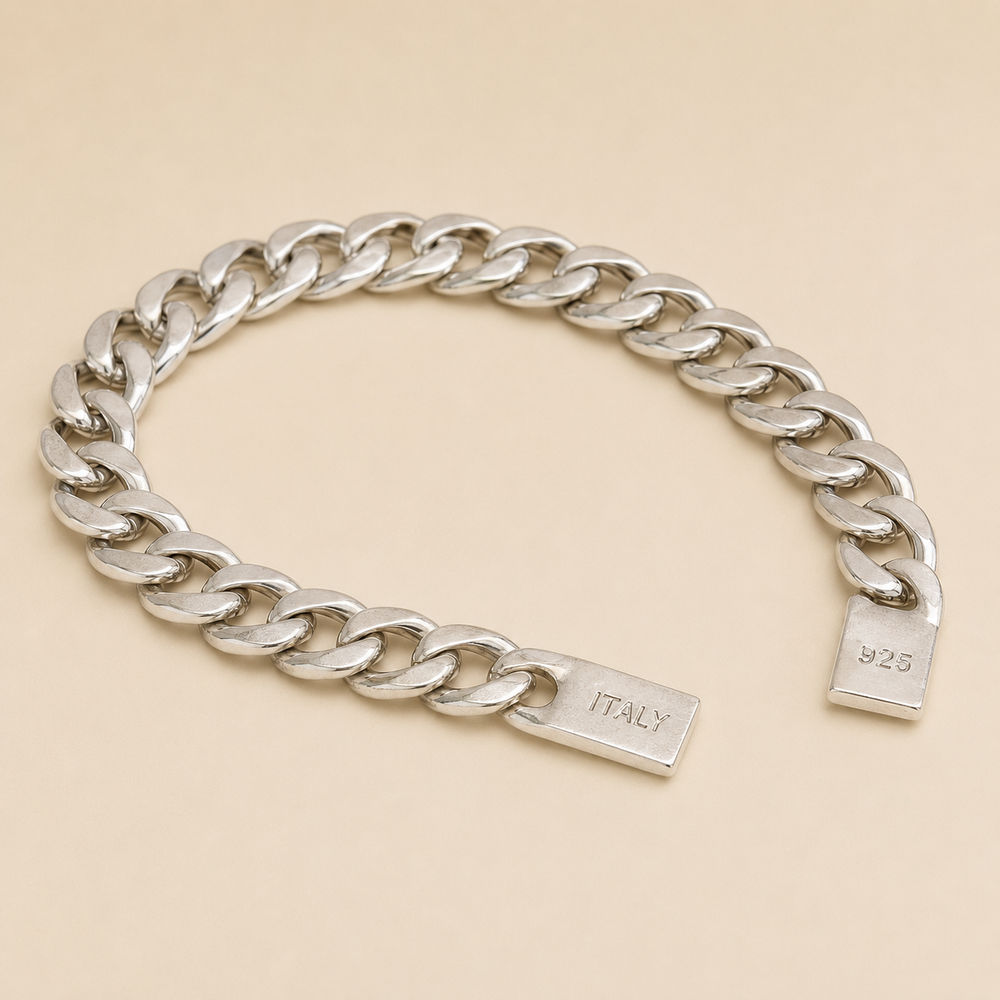 Pulsera Maëlys Eslabón Cubano Plata .925