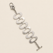 Pulsera Marielle Óvalos Martillados Plata .925