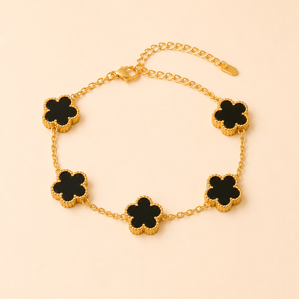 Pulsera Noir Flor Negra