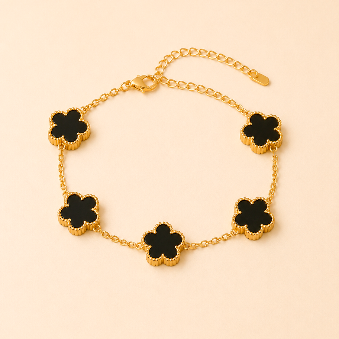 Pulsera Noir Flor Negra