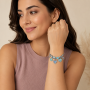 Pulsera Ondine Charms Turquesa