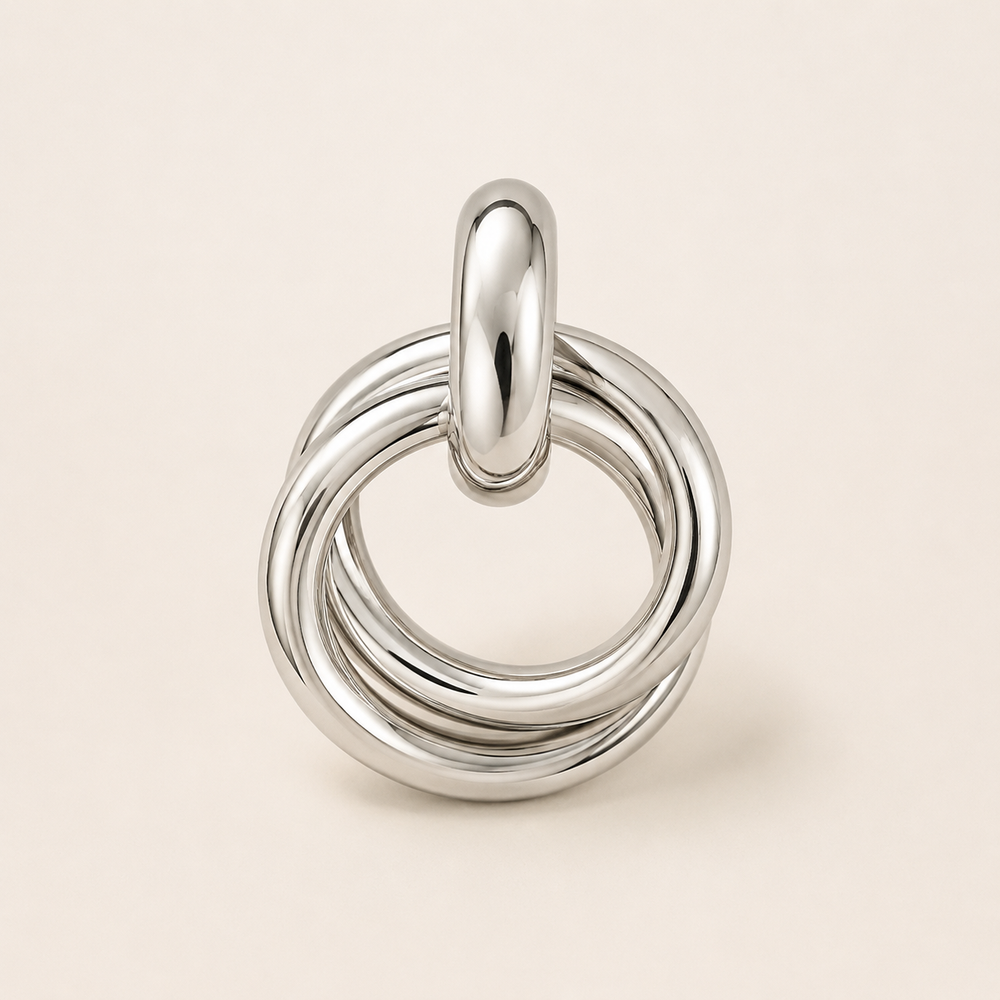 Aretes Évora Plateados